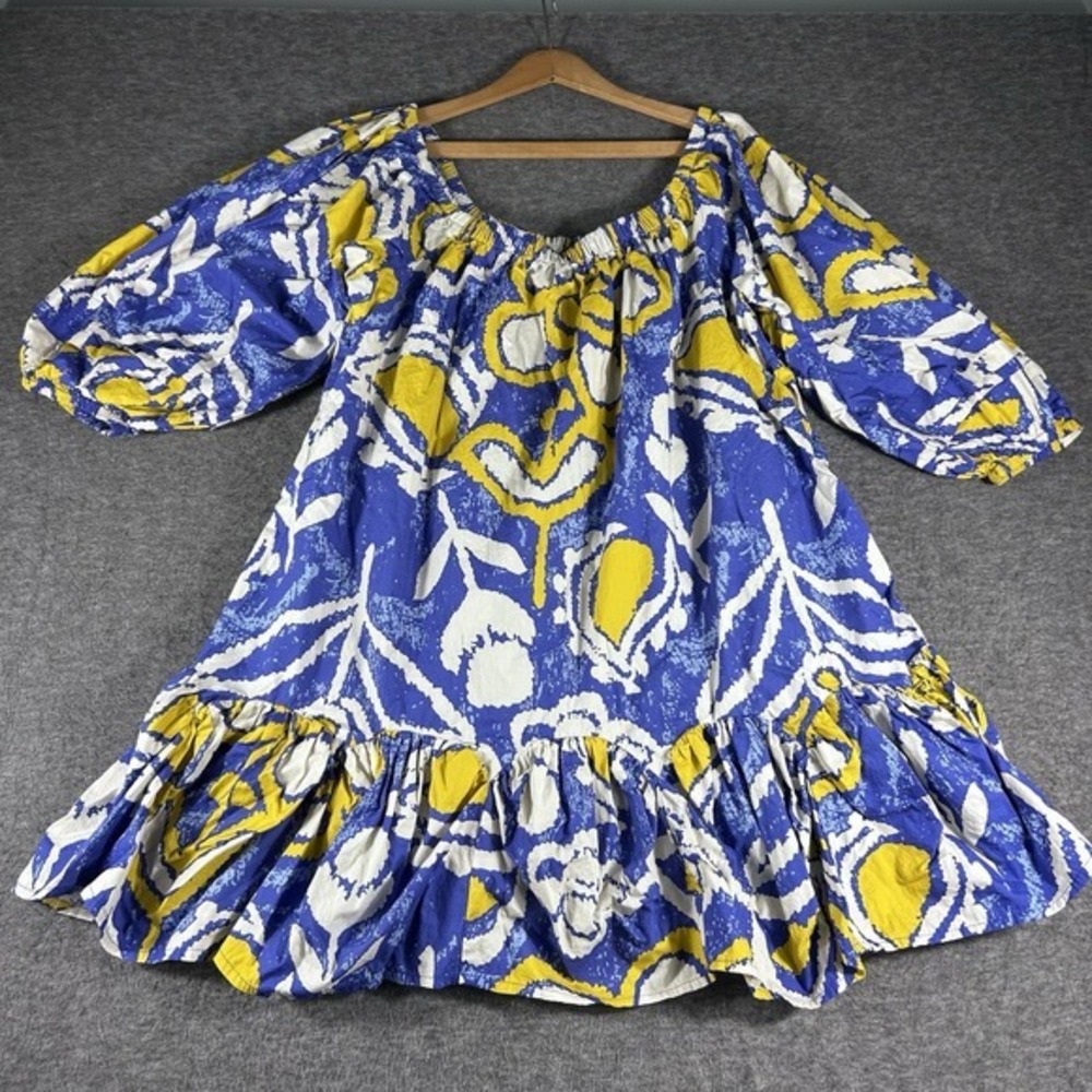 Cleobella Pearl Mini Dress Azores Organic Cotton Size M City Party Purple - Picture 2 of 9